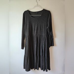 Torrid Green Long Sleeve Dress Ribbed
